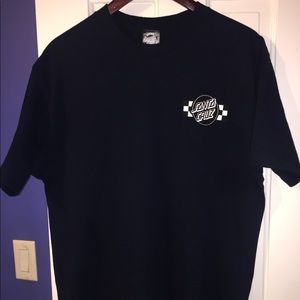 Santa Cruz navy blue logo T-shirt